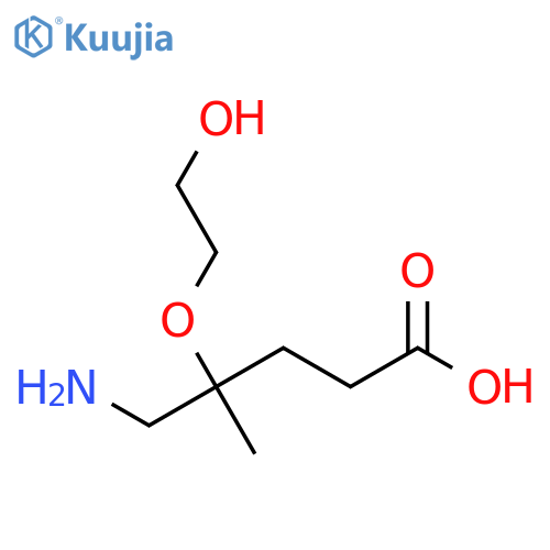 5-amino-4-(2-hydroxyethoxy)-4-methylpentanoic acid structure