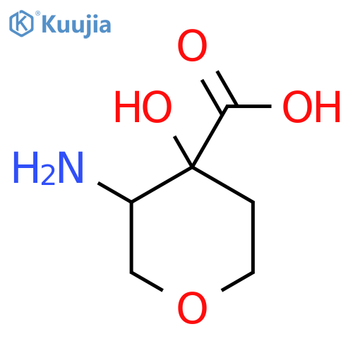 3-Amino-4-hydroxyoxane-4-carboxylic acid structure