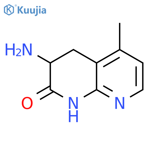 1,8-Naphthyridin-2(1H)-one, 3-amino-3,4-dihydro-5-methyl- structure
