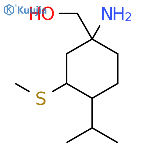 [1-Amino-3-(methylsulfanyl)-4-(propan-2-yl)cyclohexyl]methanol structure