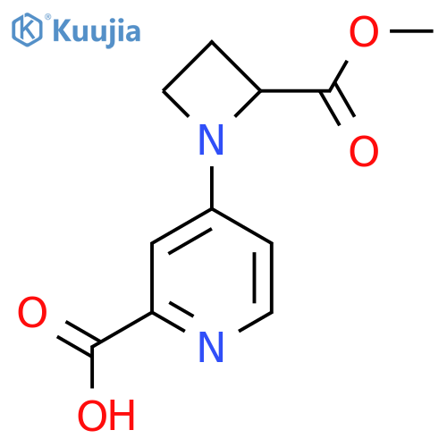 4-2-(methoxycarbonyl)azetidin-1-ylpyridine-2-carboxylic acid structure