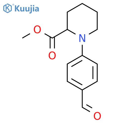 Methyl 1-(4-formylphenyl)piperidine-2-carboxylate structure