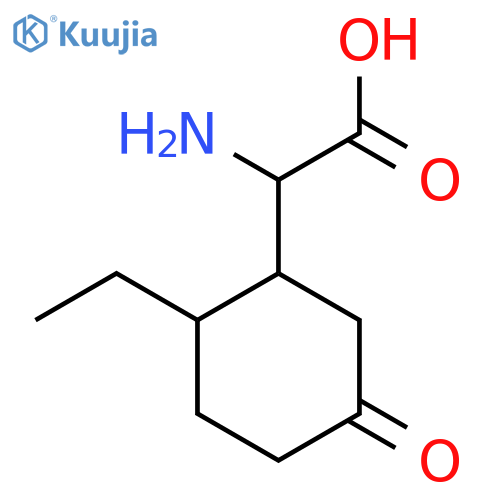 2-Amino-2-(2-ethyl-5-oxocyclohexyl)acetic acid structure
