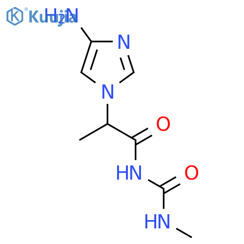 1-[2-(4-amino-1H-imidazol-1-yl)propanoyl]-3-methylurea structure