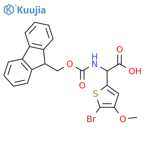 2-Thiopheneacetic acid, 5-bromo-α-[[(9H-fluoren-9-ylmethoxy)carbonyl]amino]-4-methoxy- structure