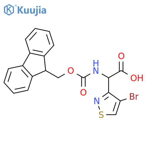 3-Isothiazoleacetic acid, 4-bromo-α-[[(9H-fluoren-9-ylmethoxy)carbonyl]amino]- structure