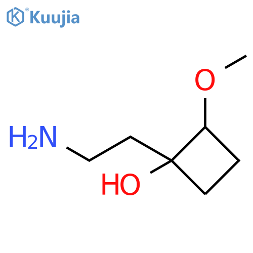1-(2-aminoethyl)-2-methoxycyclobutan-1-ol structure