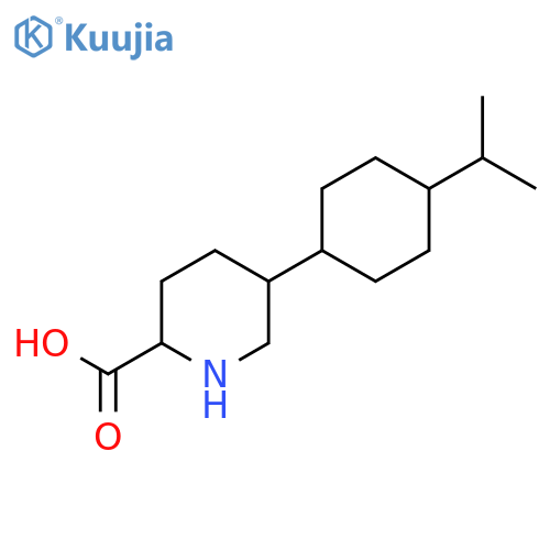 5-[4-(Propan-2-yl)cyclohexyl]piperidine-2-carboxylic acid structure