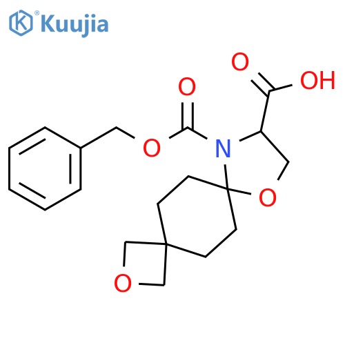 2,8-Dioxa-11-azadispiro[3.2.4.2]tridecane-10,11-dicarboxylic acid, 11-(phenylmethyl) ester structure