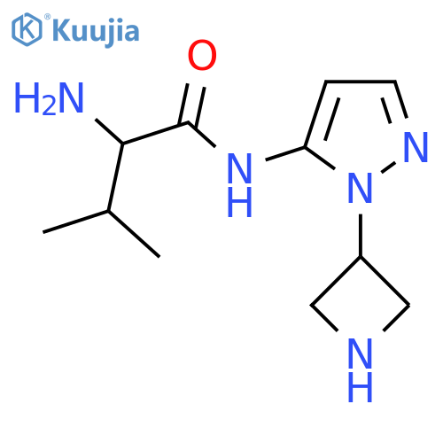 2-amino-N-1-(azetidin-3-yl)-1H-pyrazol-5-yl-3-methylbutanamide structure