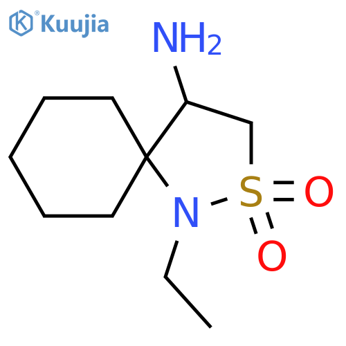 4-amino-1-ethyl-2lambda6-thia-1-azaspiro4.5decane-2,2-dione structure