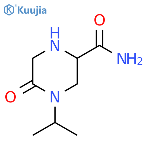 5-Oxo-4-(propan-2-yl)piperazine-2-carboxamide structure