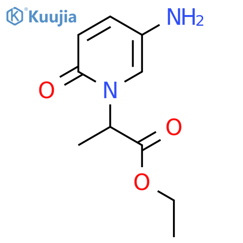 ethyl 2-(5-amino-2-oxo-1,2-dihydropyridin-1-yl)propanoate structure