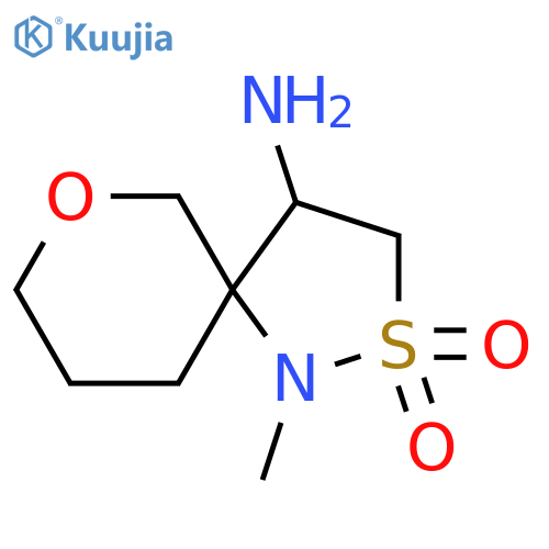 4-amino-1-methyl-7-oxa-2lambda6-thia-1-azaspiro4.5decane-2,2-dione structure