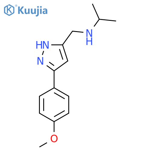 {[5-(4-methoxyphenyl)-1H-pyrazol-3-yl]methyl}(propan-2-yl)amine structure