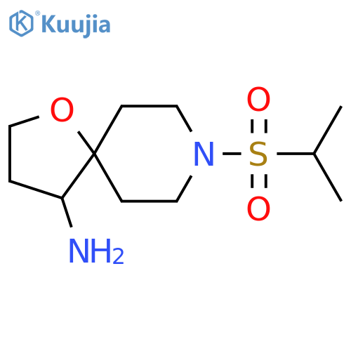8-(propane-2-sulfonyl)-1-oxa-8-azaspiro4.5decan-4-amine structure