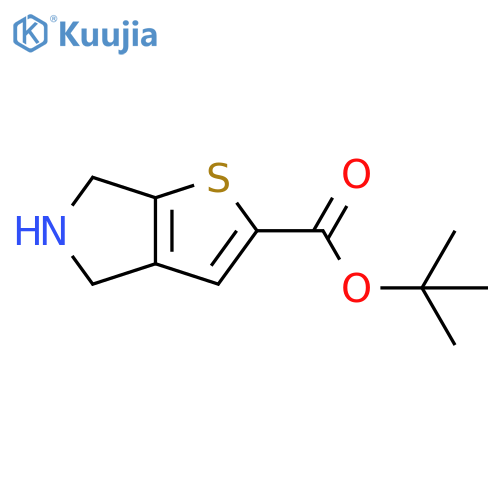 4H-Thieno[2,3-c]pyrrole-2-carboxylic acid, 5,6-dihydro-, 1,1-dimethylethyl ester structure