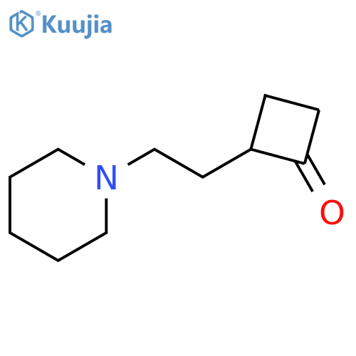 Cyclobutanone, 2-[2-(1-piperidinyl)ethyl]- structure