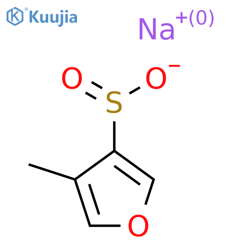 Sodium 4-methylfuran-3-sulfinate structure