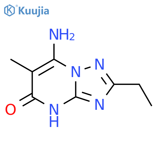 7-amino-2-ethyl-6-methyl-1,2,4triazolo1,5-apyrimidin-5-ol structure