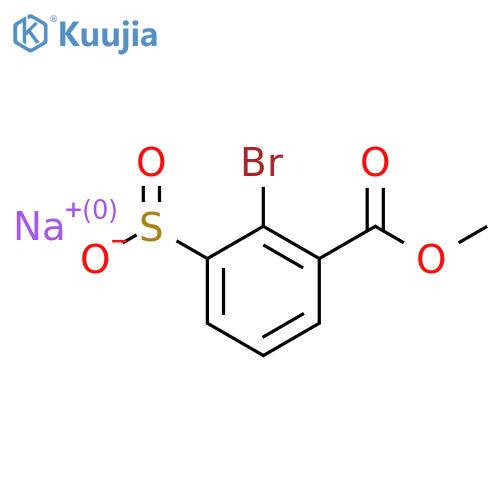 Sodium 2-bromo-3-(methoxycarbonyl)benzene-1-sulfinate structure