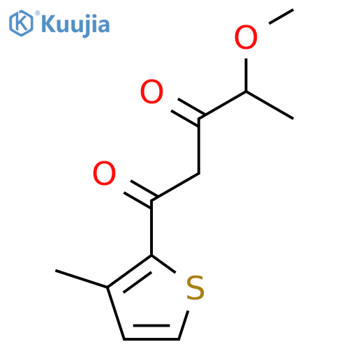 4-methoxy-1-(3-methylthiophen-2-yl)pentane-1,3-dione structure