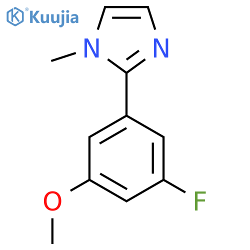 1H-Imidazole, 2-(3-fluoro-5-methoxyphenyl)-1-methyl- structure