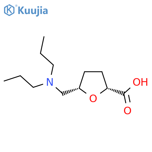 rac-(2R,5S)-5-[(dipropylamino)methyl]oxolane-2-carboxylic acid structure