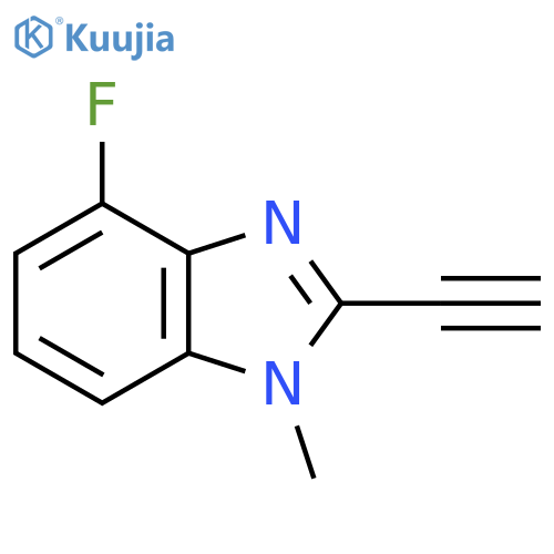 2-ethynyl-4-fluoro-1-methyl-1H-1,3-benzodiazole structure