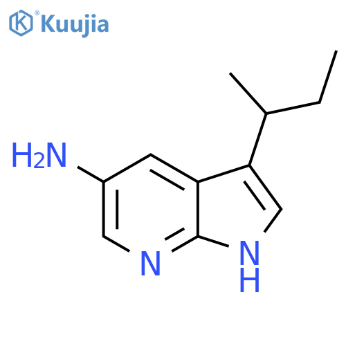 3-(butan-2-yl)-1H-pyrrolo[2,3-b]pyridin-5-amine structure