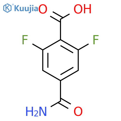 4-Carbamoyl-2,6-difluorobenzoic acid structure