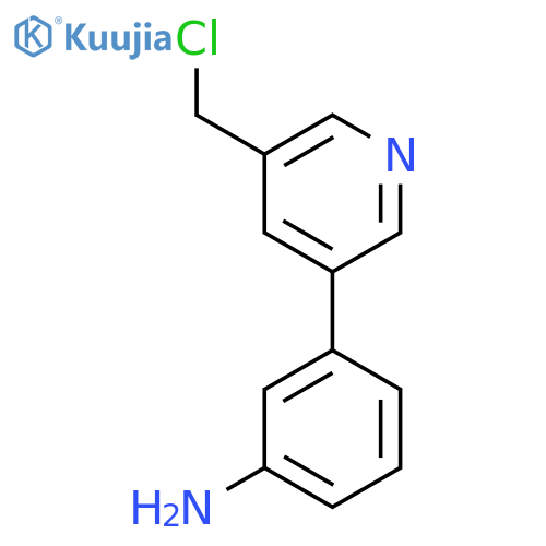 3-[5-(Chloromethyl)pyridin-3-yl]aniline structure