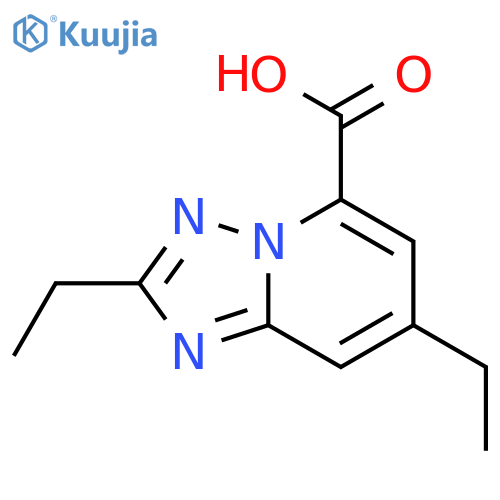 2,7-diethyl-1,2,4triazolo1,5-apyridine-5-carboxylic acid structure