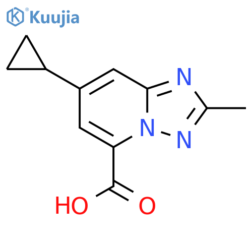7-cyclopropyl-2-methyl-1,2,4triazolo1,5-apyridine-5-carboxylic acid structure