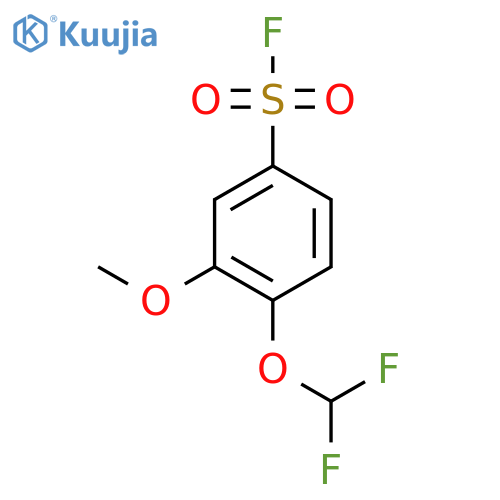4-(difluoromethoxy)-3-methoxybenzene-1-sulfonyl fluoride structure