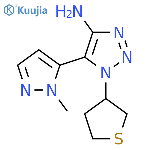 5-(1-methyl-1H-pyrazol-5-yl)-1-(thiolan-3-yl)-1H-1,2,3-triazol-4-amine structure