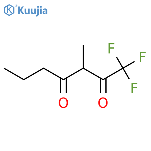 1,1,1-trifluoro-3-methylheptane-2,4-dione structure