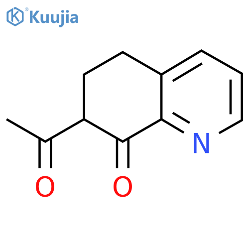 7-acetyl-5,6,7,8-tetrahydroquinolin-8-one structure