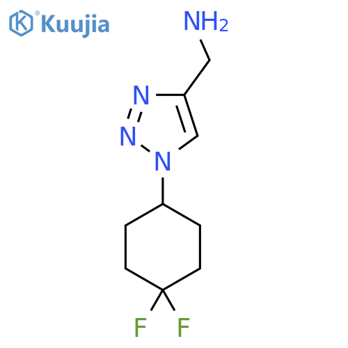 [1-(4,4-difluorocyclohexyl)-1H-1,2,3-triazol-4-yl]methanamine structure