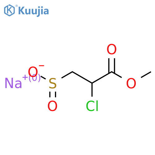 Sodium 2-chloro-3-methoxy-3-oxopropane-1-sulfinate structure