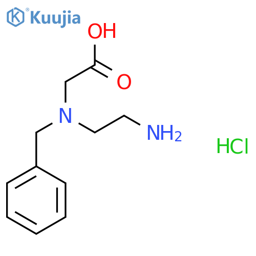 2-(2-aminoethyl)(benzyl)aminoacetic acid hydrochloride structure