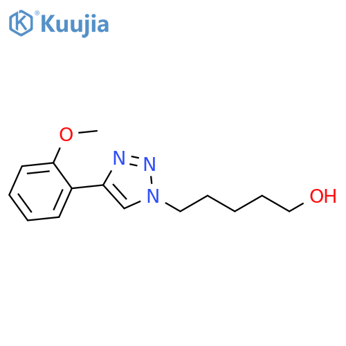 1H-1,2,3-Triazole-1-pentanol, 4-(2-methoxyphenyl)- structure