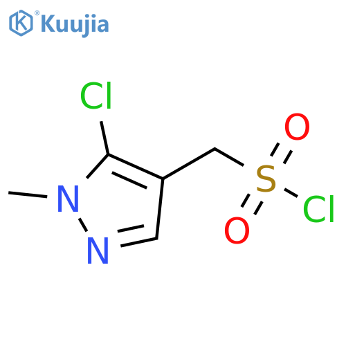 1H-Pyrazole-4-methanesulfonyl chloride, 5-chloro-1-methyl- structure