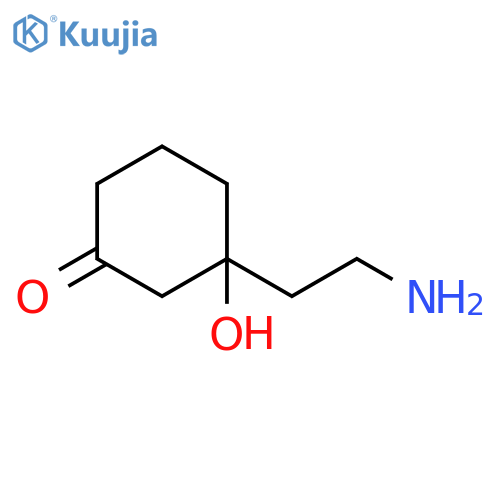 Cyclohexanone, 3-(2-aminoethyl)-3-hydroxy- structure
