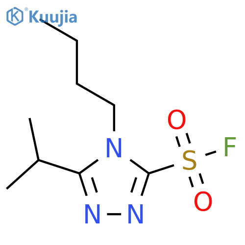 4-butyl-5-(propan-2-yl)-4H-1,2,4-triazole-3-sulfonyl fluoride structure