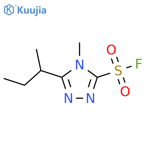 5-(butan-2-yl)-4-methyl-4H-1,2,4-triazole-3-sulfonyl fluoride structure