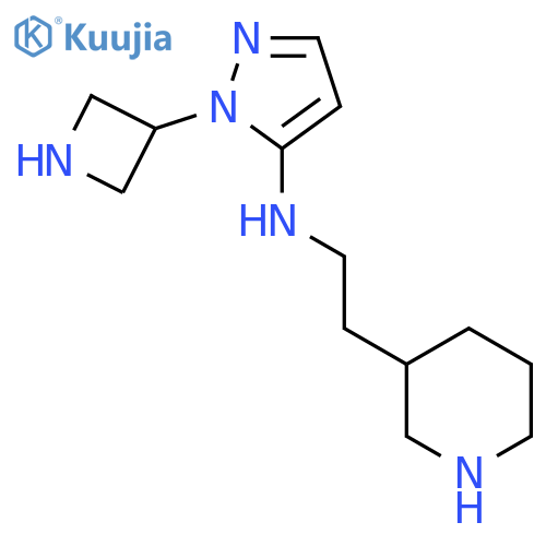 1-(azetidin-3-yl)-N-2-(piperidin-3-yl)ethyl-1H-pyrazol-5-amine structure