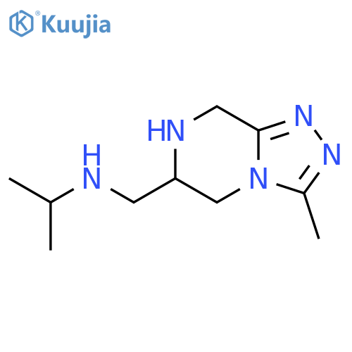 1,2,4-Triazolo[4,3-a]pyrazine-6-methanamine, 5,6,7,8-tetrahydro-3-methyl-N-(1-methylethyl)- structure