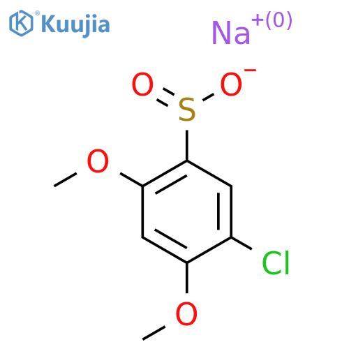 Sodium 5-chloro-2,4-dimethoxybenzene-1-sulfinate structure