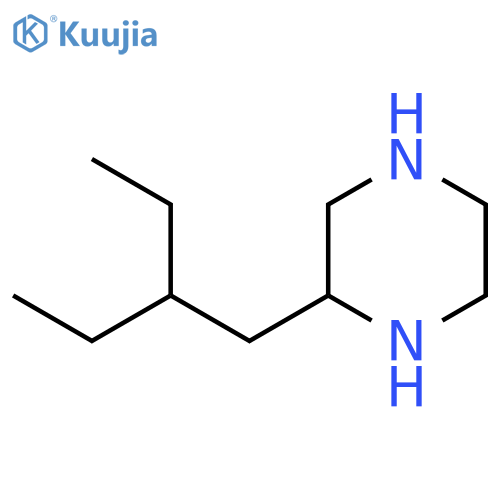 Piperazine, 2-(2-ethylbutyl)- structure